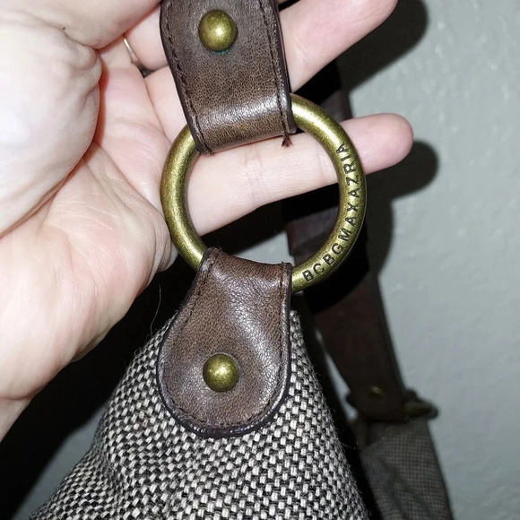 bcbgmaxazria Leather and tweed shoulder bag - Picture 7 of 16